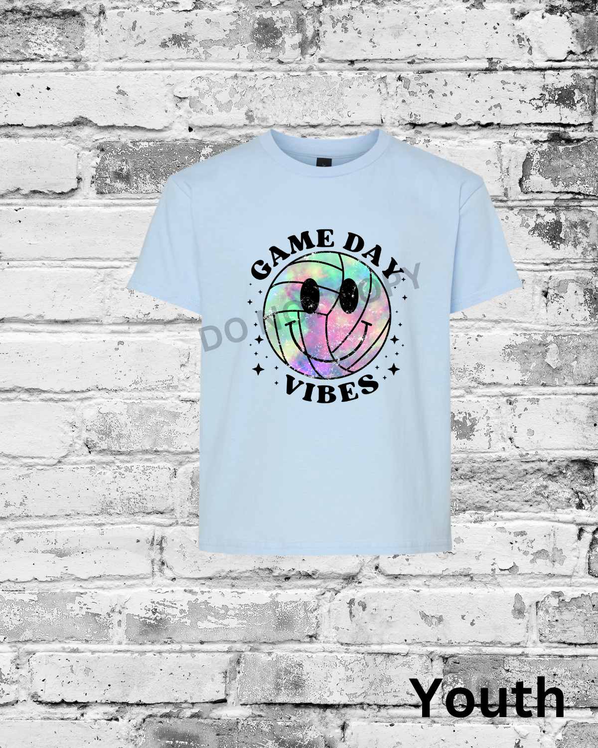 Youth Light Blue T-Shirt w/Game Day Vibes