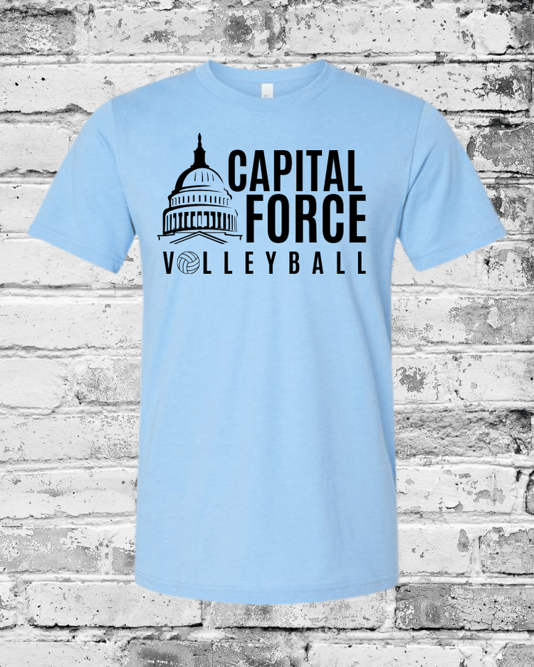 Adult Carolina Blue T-Shirt w/Black Logo