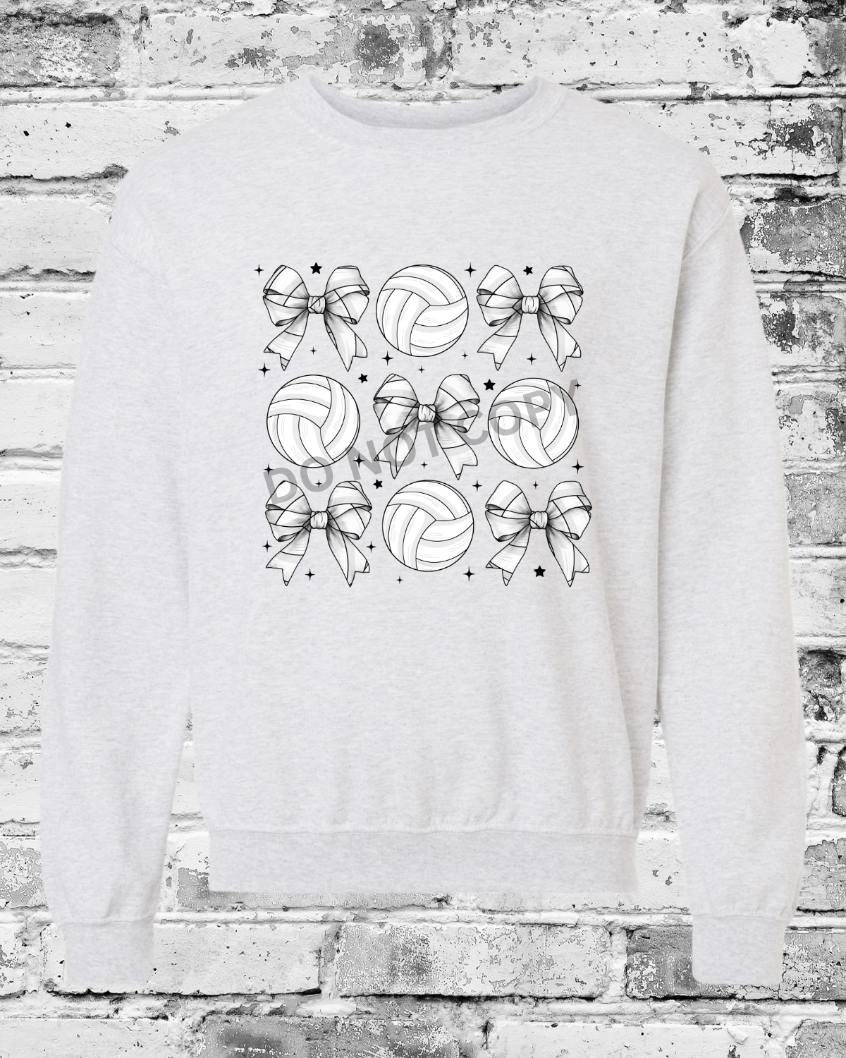 Adult Ash Crewneck w/Bow