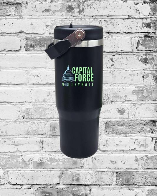 Black Sports Bottle w/Decal