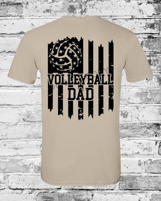 Adult Sand T-Shirt w/Black Dad Flag
