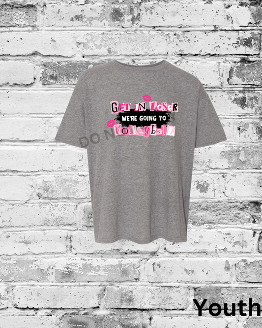 Youth Graphite Heather T-Shirt w/Get in Loser