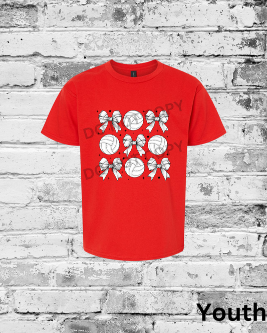 Youth Red T-Shirt w/Bow