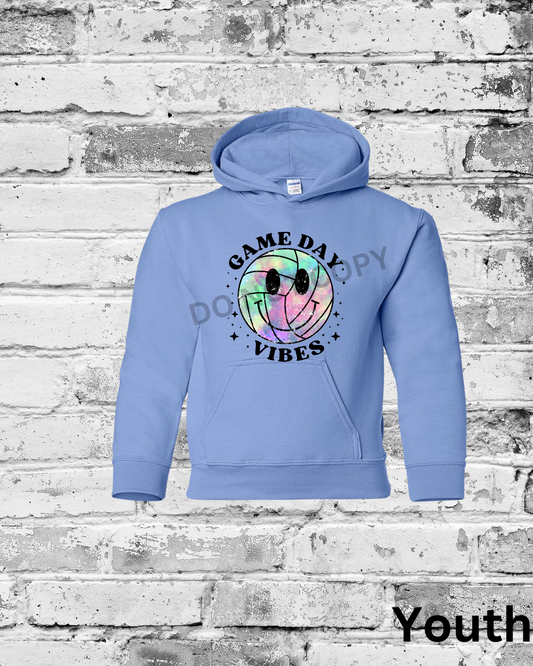 Youth Carolina Blue Hoodie w/Game Day Vibes