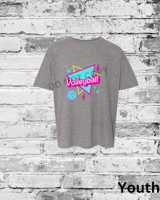 Youth Graphite Heather T-Shirt w/Barbie Volleyball