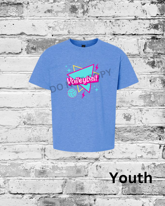 Youth Heather Royal T-Shirt w/Barbie Volleyball