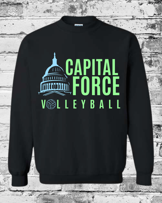 Adult Black Crewneck w/Logo