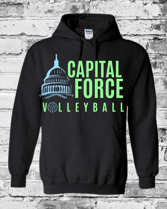 Adult Black Hoodie w/Logo