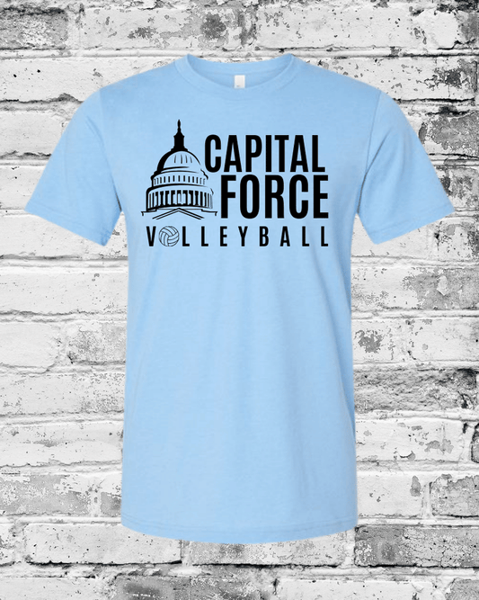 Adult Carolina Blue T-Shirt w/Black Logo