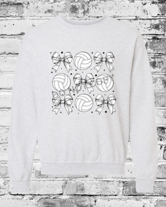 Adult Ash Crewneck w/Bow
