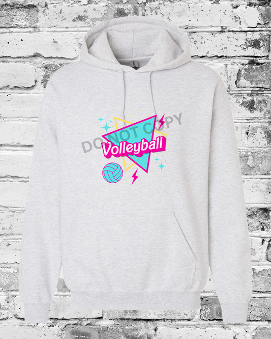 Adult Ash Hoodie w/Barbie Volleyball