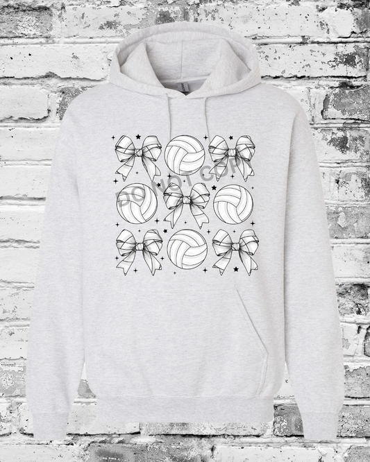 Adult Ash Hoodie w/Bow
