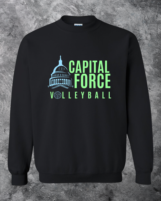 Adult Black Crewneck w/ Logo