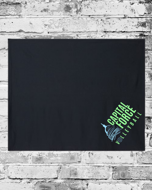 Black Fleece Blanket w/Logo