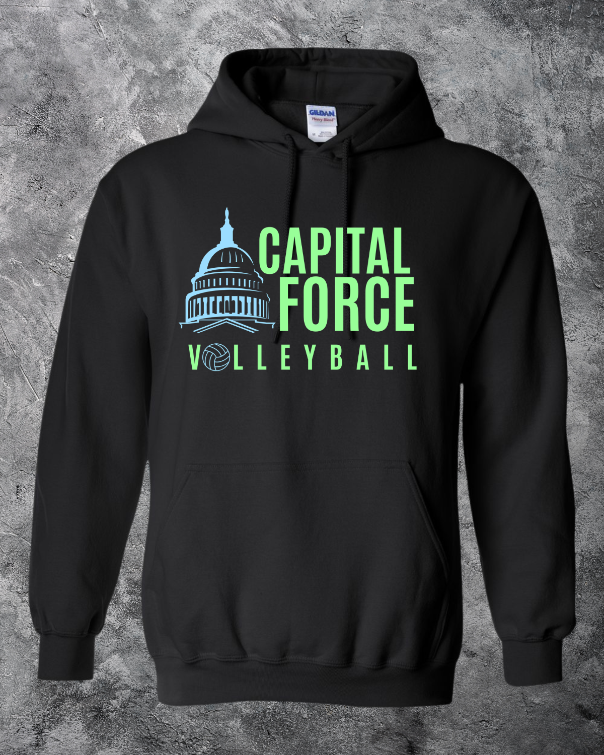 Youth Black Hoodie w/ Logo