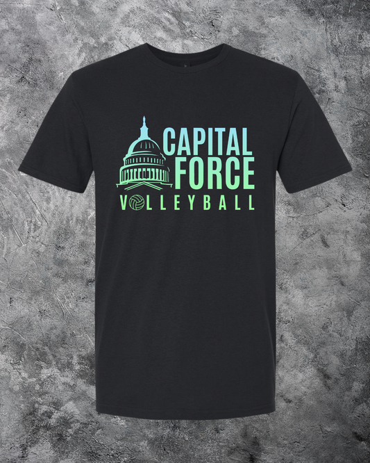 Youth Black T-Shirt w/ Ombre Logo