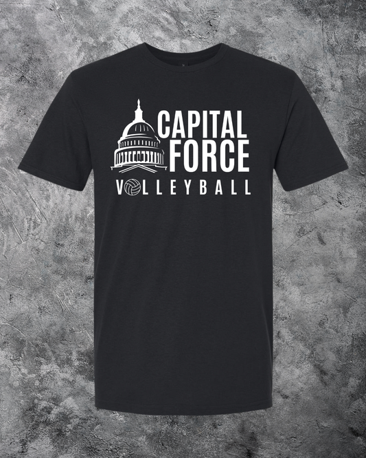 Youth Black T-Shirt w/ White Logo