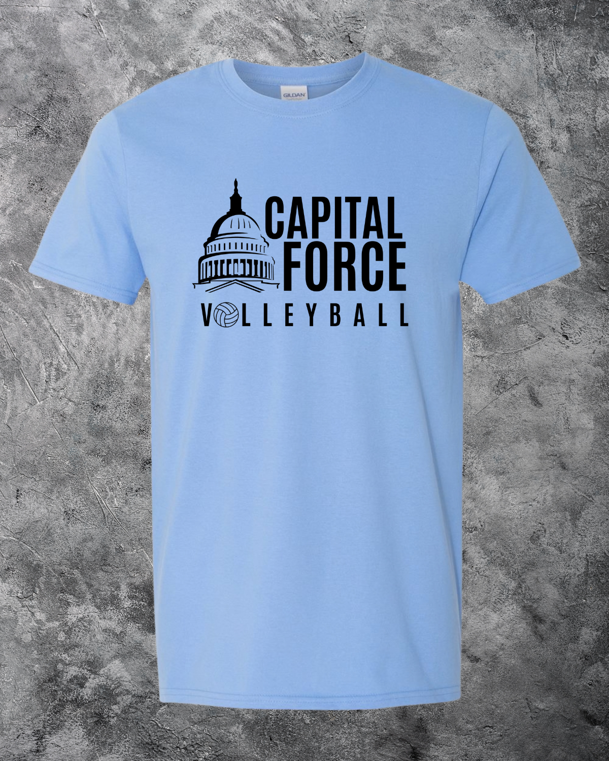 Youth Blue T-Shirt w/ Black Logo