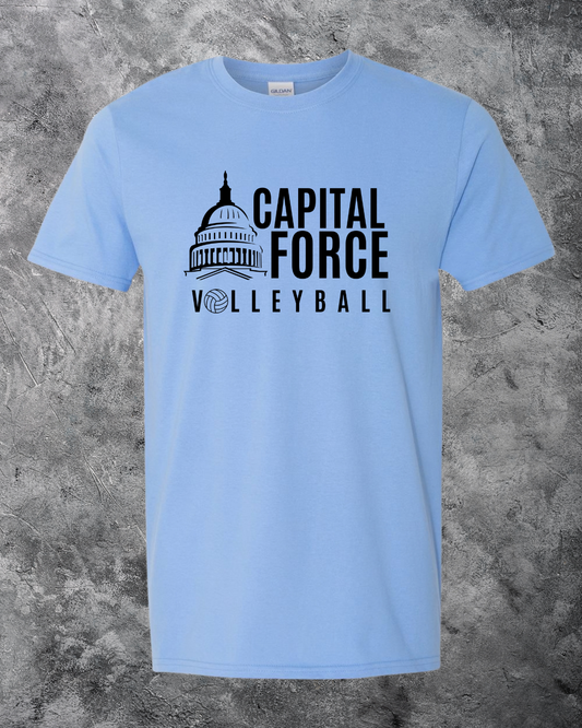 Youth Blue T-Shirt w/ Black Logo