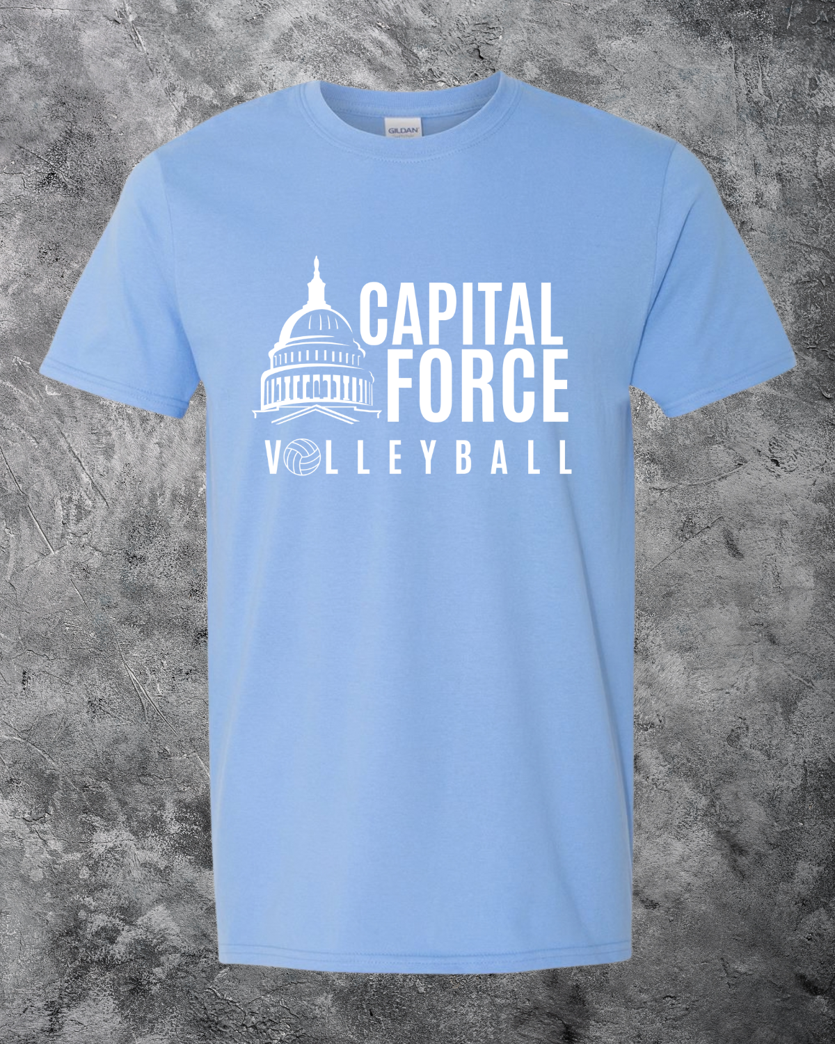 Youth Blue T-Shirt w/ White Logo