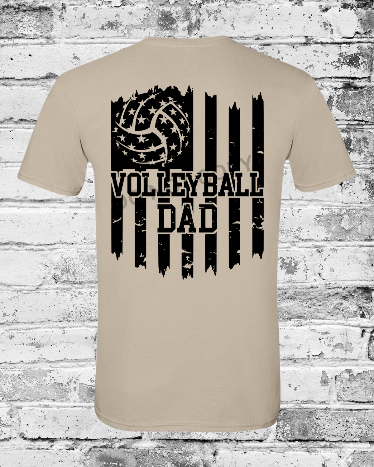 Adult Sand T-Shirt w/Black Dad Flag