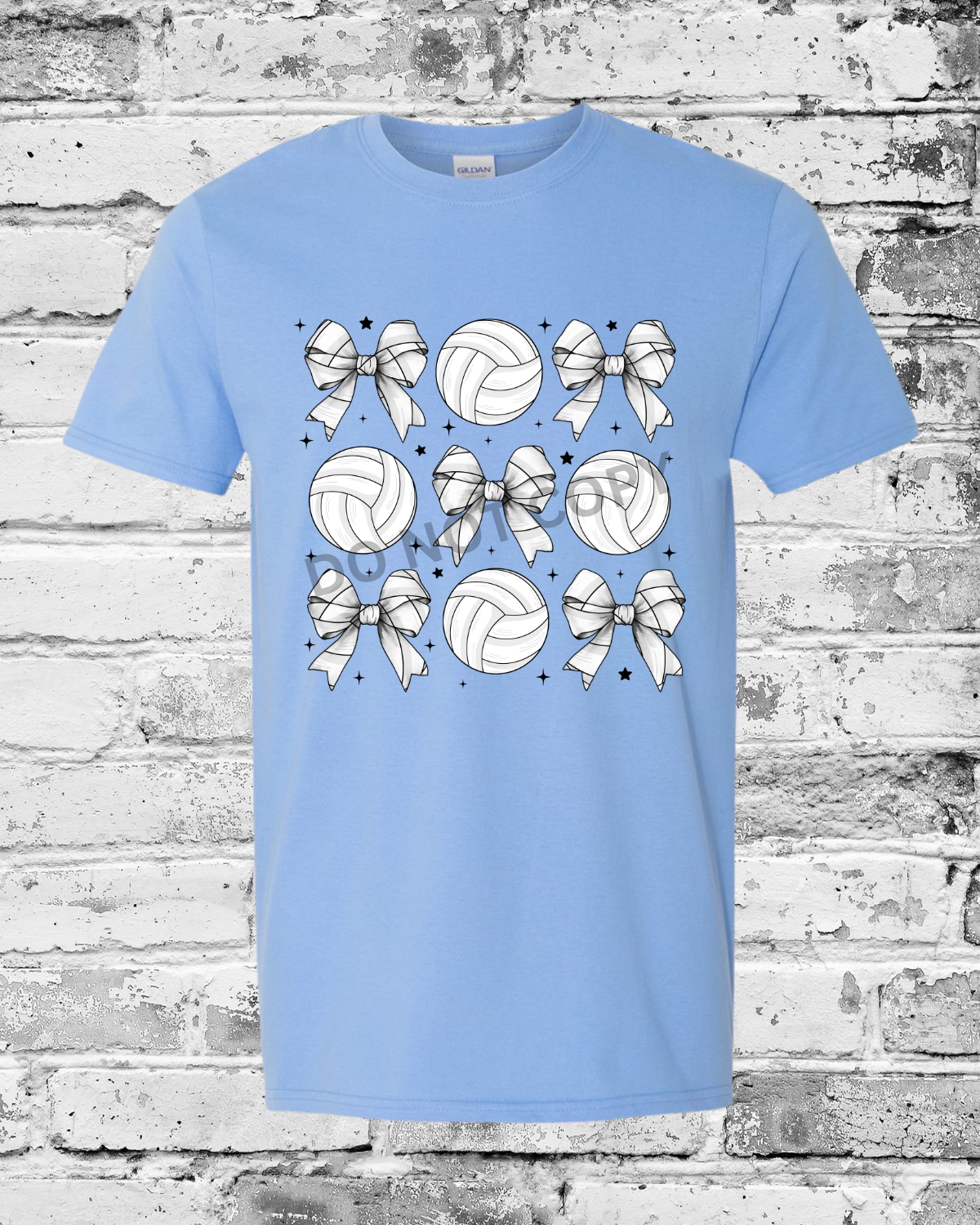 Adult Carolina Blue T-Shirt w/Bow