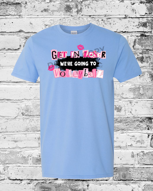 Adult Carolina Blue T-Shirt w/Get in Loser