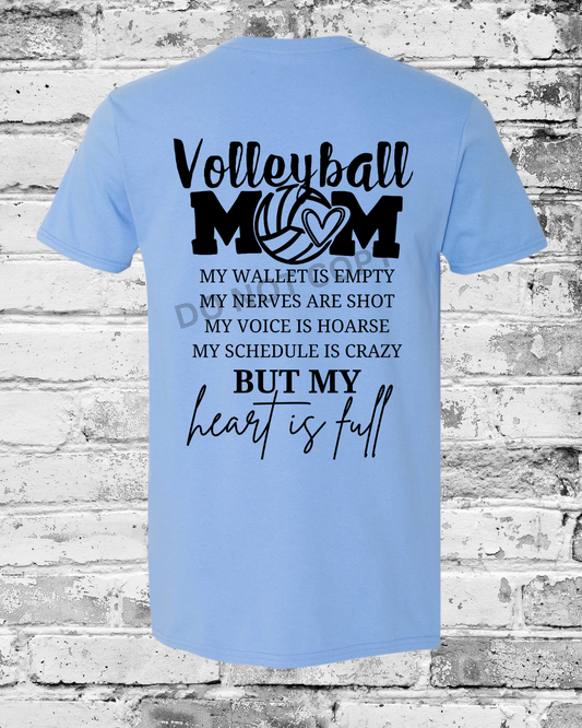 Adult Carolina Blue T-Shirt w/Heart is Full