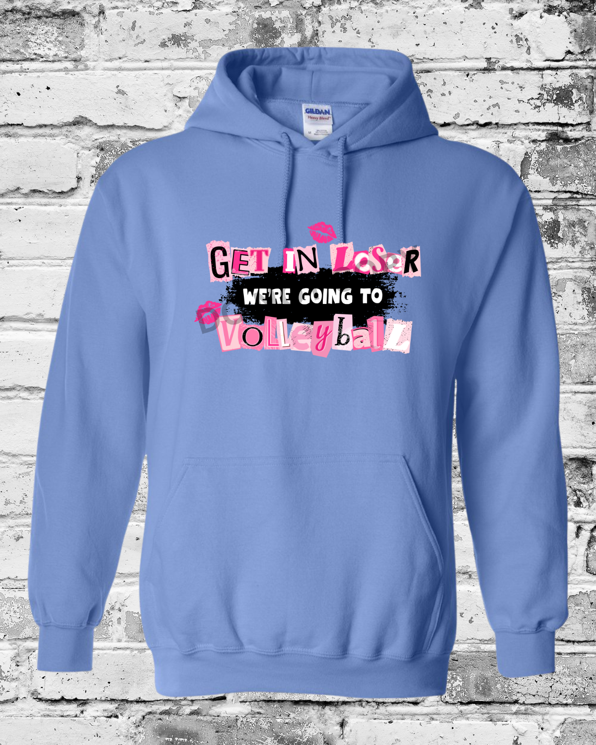 Adult Carolina Blue Hoodie w/Get in Loser