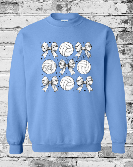 Adult Carolina Blue Crewneck w/Bow