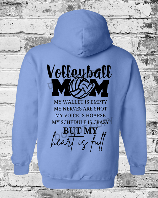 Adult Carolina Blue Hoodie w/Heart is Full