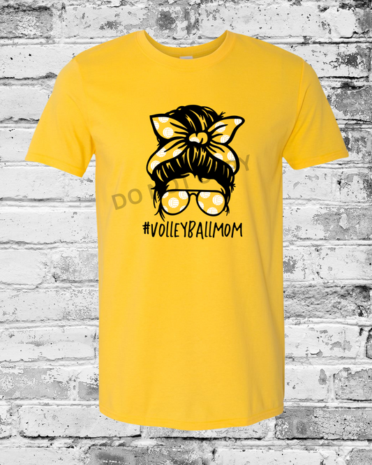 Adult Daisy T-Shirt w/Messy Bun Mom