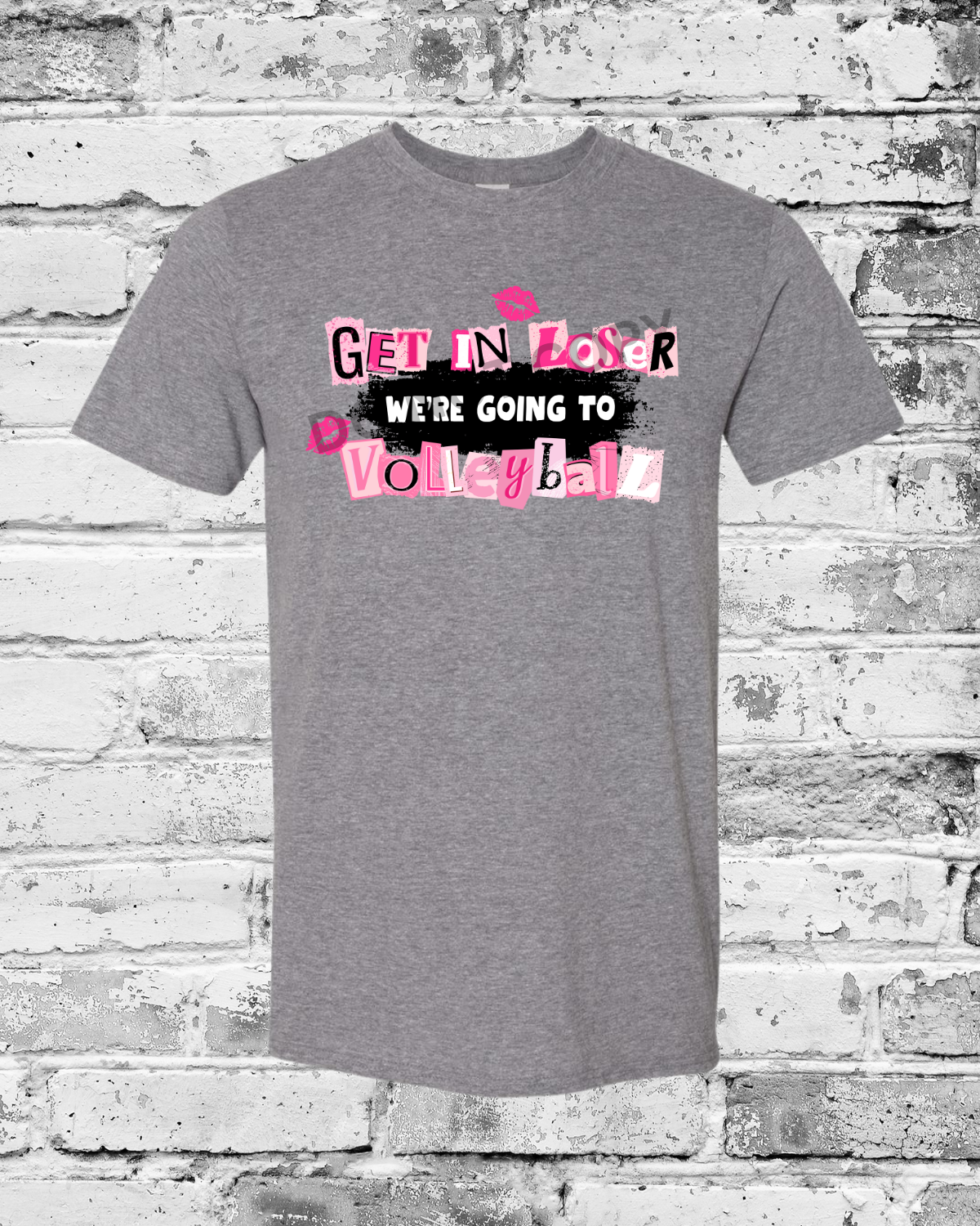 Adult Graphite Heather T-Shirt w/Get in Loser
