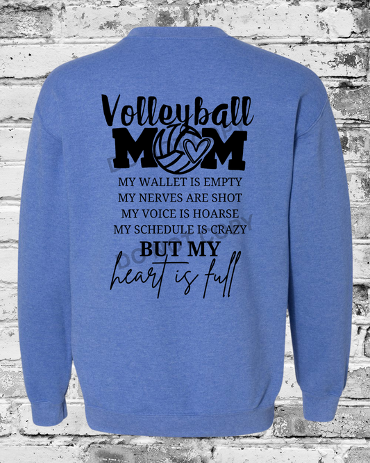 Adult Heather Deep Royal Crewneck w/Heart is Full