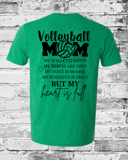 Adult Heather Irish Green T-Shirt w/Heart is Full