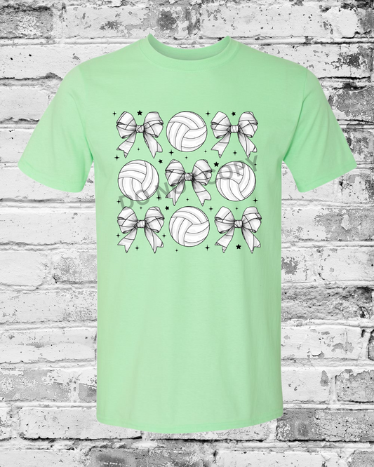 Adult Mint Green T-Shirt w/Bow