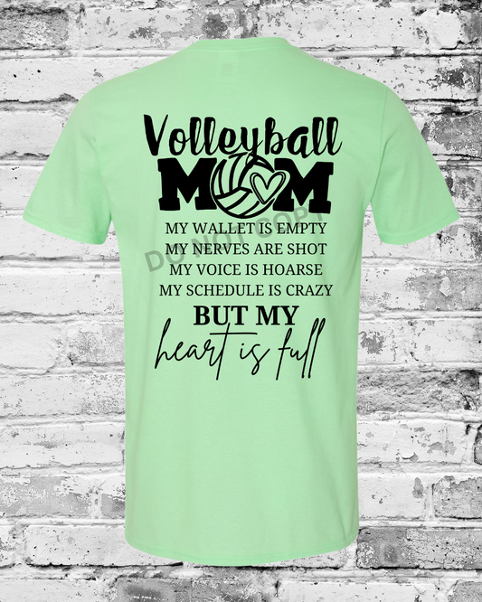 Adult Mint Green T-Shirt w/Heart is Full