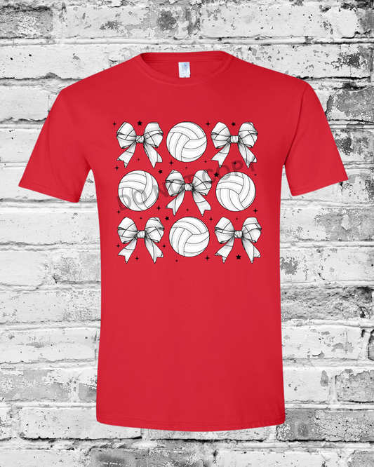 Adult Red T-Shirt w/Bow