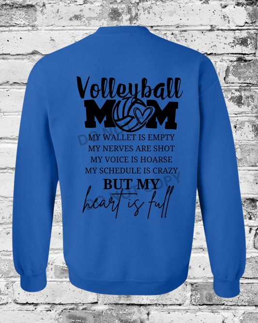 Adult Royal Crewneck w/Heart is Full