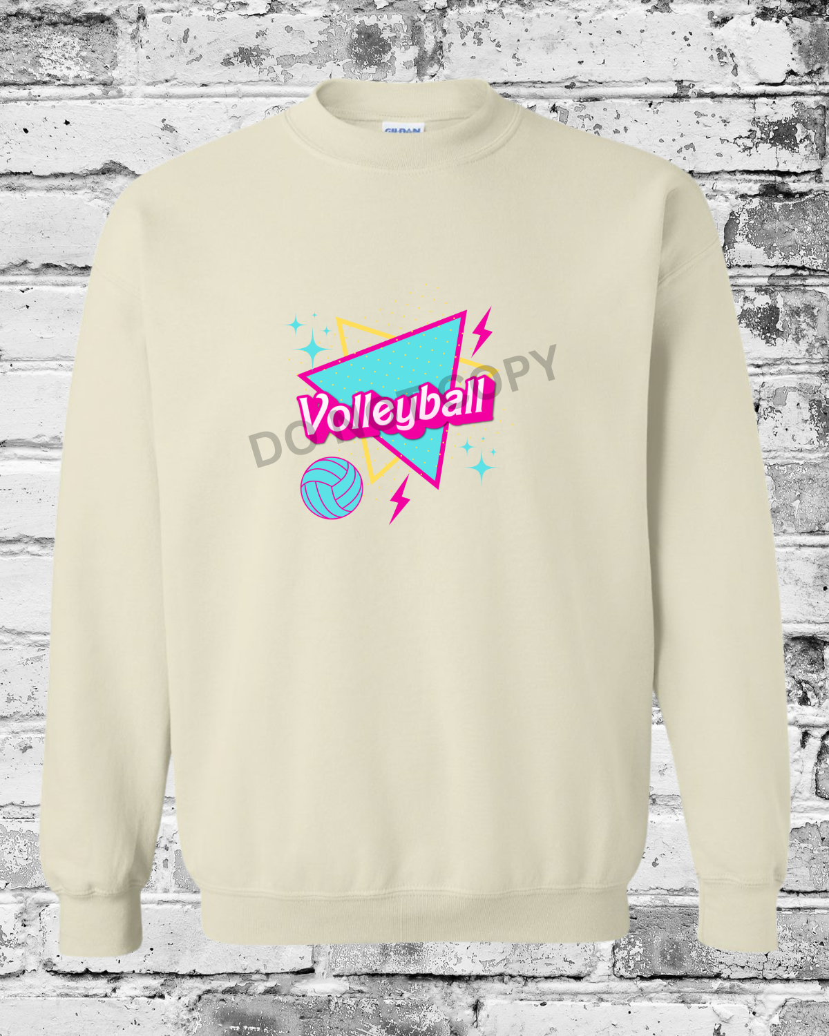 Adult Sand Crewneck w/Barbie Volleyball