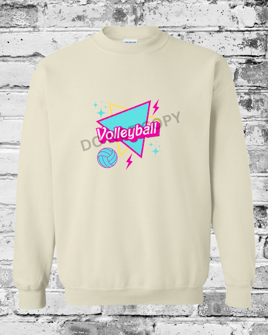 Adult Sand Crewneck w/Barbie Volleyball