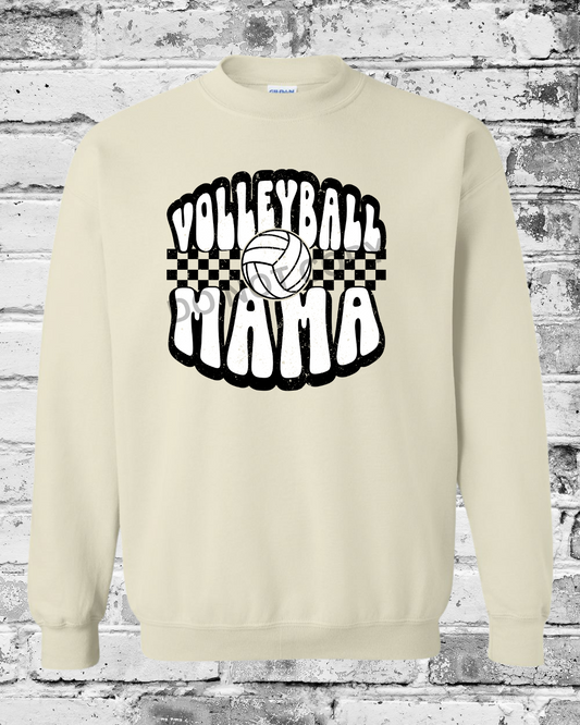 Adult Sand Crewneck w/Retro Volleyball Mama