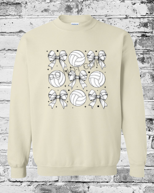 Adult Sand Crewneck w/Bow