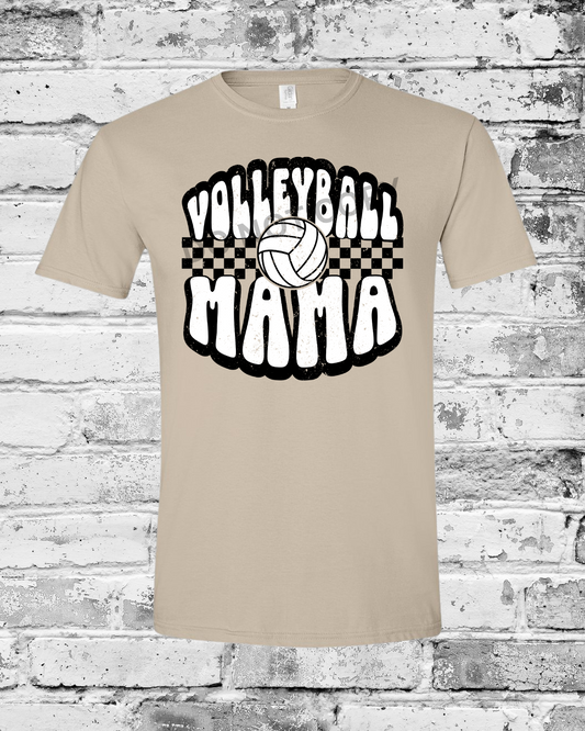 Adult Sand T-Shirt w/Retro Volleyball Mama
