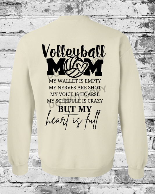 Adult Sand Crewneck w/Heart is Full