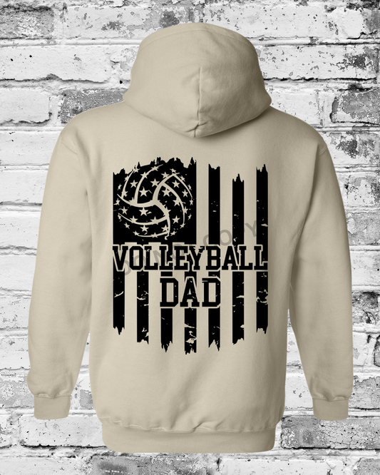 Adult Sand Hoodie w/Black Dad Flag