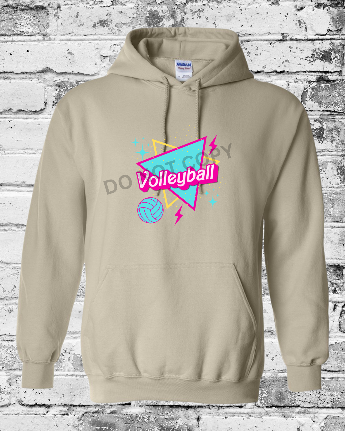 Adult Sand Hoodie w/Barbie Volleyball
