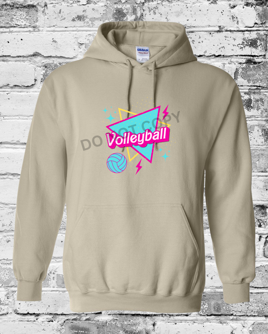 Adult Sand Hoodie w/Barbie Volleyball