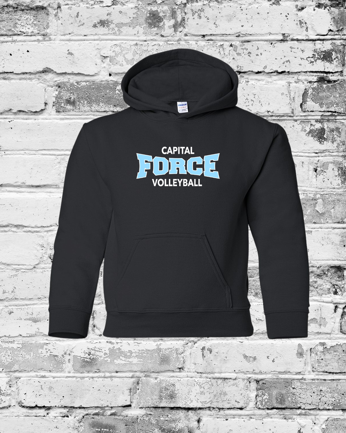 Youth Black Hoodie w/Force