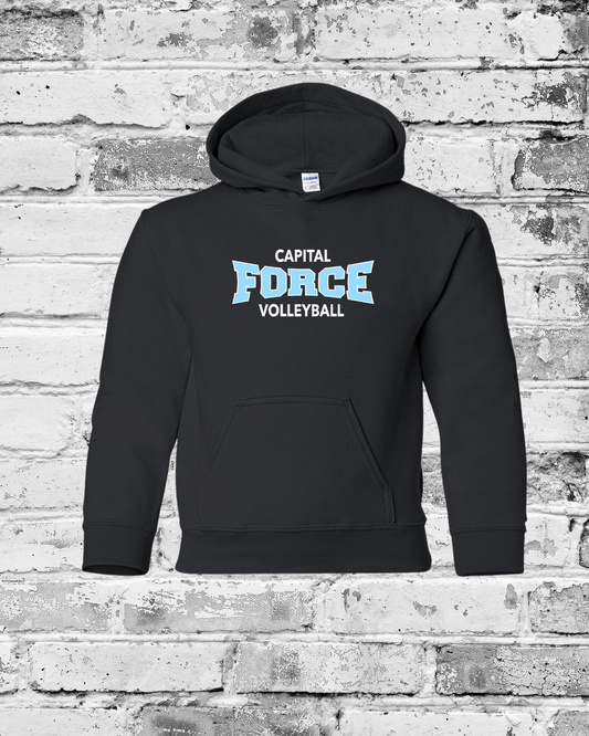 Youth Black Hoodie w/Force